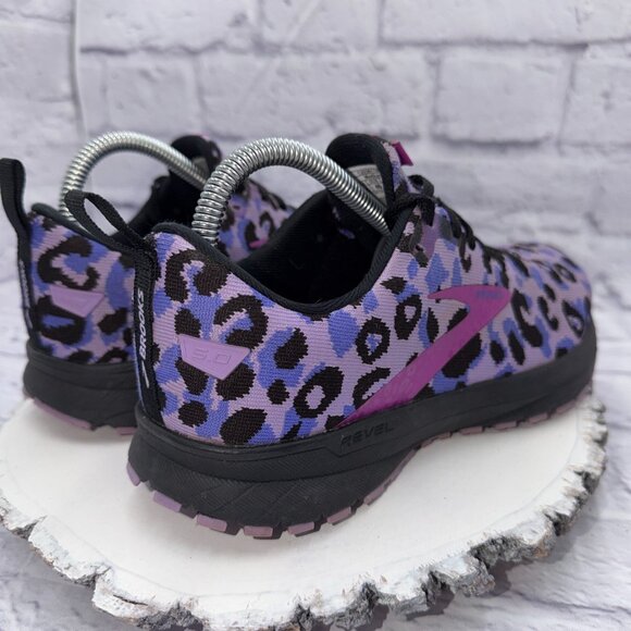 Brooks Revel 5 Shoes Womens Size 8.5 Running Athletic Leopard Print Sneakers - Picture 9 of 14